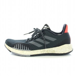 アディダス adidas Pulseboost HD スニーカー ランニングシューズ US5.5 23.5cm 黒 ブラック オレンジ EF8902 /TK レディース