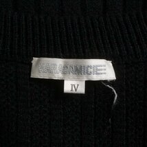 ナラカミーチェ NARA CAMICIE カーディガン ニット ウール混 長袖 4 XL 黒 ブラック /FQ レディース_画像6