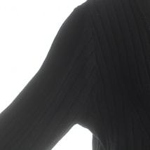 ナラカミーチェ NARA CAMICIE カーディガン ニット ウール混 長袖 4 XL 黒 ブラック /FQ レディース_画像4