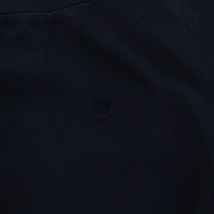 フレッドペリー FRED PERRY カットソー Tシャツ ロゴ 切替 ペプラム フリル ギンガムチェック 半袖 10 M 紺 ネイビー /FQ レディース_画像5