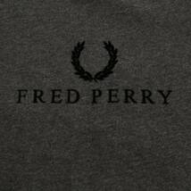 フレッドペリー FRED PERRY トレーナー スウェット ロゴ フロッキー 長袖 10 M グレー /FQ メンズ_画像5