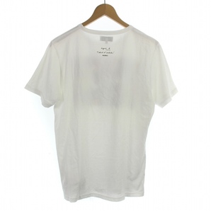 アニエスベーオム Agnes b. homme Tシャツ カットソー プリント 半袖 1 S 白 ホワイト /XK メンズの画像2
