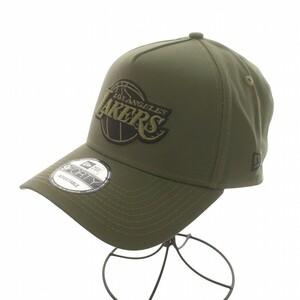 未使用品 ニューエラ NEW ERA 9FORTY A-Frame Snapback Los Angeles Lakers ロサンゼルス レイカーズ キャップ 帽子 刺繍 カーキ