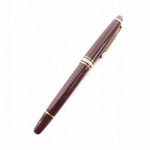 モンブラン MONT BLANC マイスターシュティック MEISTERSTUCK 万年筆 ペン 筆記用具 文房具 ロゴ 14K 585 ボルドー 赤 レッド_画像1