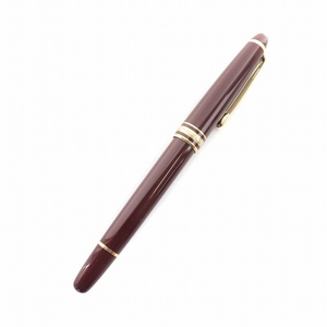 モンブラン MONT BLANC マイスターシュティック MEISTERSTUCK 万年筆 ペン 筆記用具 文房具 ロゴ 14K 585 ボルドー 赤 レッド