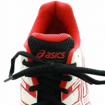 アシックス asics GEL-VELOCITY 2 テニスシューズ スニーカー レザー ローカット オールコート用 US4 22.5cm 白 赤 TLL720_画像7