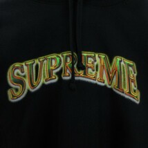 シュプリーム SUPREME 18AW Metallic Arc Hooded Sweatshirt パーカー 長袖 プルオーバー アーチロゴ 裏起毛 黒 ブラック S メンズ_画像3