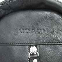 コーチ COACH ボディバッグ ワンショルダー 肩掛け レザー F70811 黒 ブラック 鞄 ■SM1 メンズ_画像6