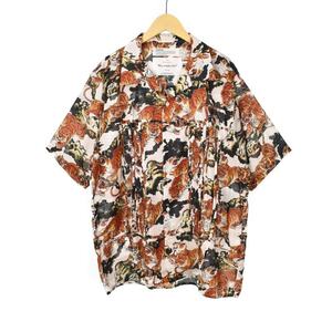 ダイリク DAIRIKU Tiger Open Coller Shirt タイガー オープンカラーシャツ 半袖 L 茶 ブラウン 22SS S-2 メンズ