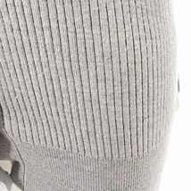 デミルクス ビームス Demi-Luxe BEAMS 近年モデル カーディガン リブニット 長袖 ウール グレー F 0422 ■GY14 レディース_画像7