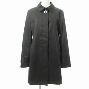  Coach COACH turn-down collar coat jacket Turn lock signature lining black S 0425 #GY14 lady's 