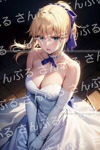 0kc [おまけあり] Fate/stay night アルトリア・ペンドラゴン セイバー 同人ポスター A4サイズ 光沢 高品質イラスト フェイトステイナイト