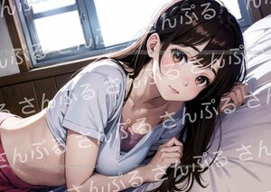 1ia [おまけあり] 彼女、お借りします 水原千鶴 同人ポスター美女 A4サイズ 光沢 高品質 イラスト アート アニメ かのかり みずはらちづる