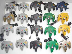 ジャンク N64 ニンテンドー64 純正 コントローラー 20個セット まとめて（検：大量 まとめ