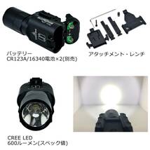 SUREFIREタイプ X300U フラッシュライト BK X300 ULTRA CREE製 LED シュアファイア ウルトラ ウエポン ライト リアルマーキング 【新品】 _画像3