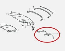 新品未使用 トヨタ 純正 MR-S MRS ZZW30 ハードトップ ウェザーストリップ ゴム モール MR2 A0008_画像5