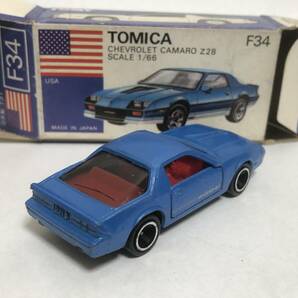 トミカ 青箱 F34-2-1 シボレー カマロ Z28 Pocket Cars 日本製の画像2