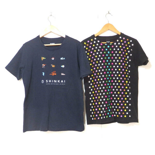 【送料無料】グラニフTシャツ２枚セット/SSサイズ　深海魚　アイスクリーム柄　Design Tshirts Store graniph