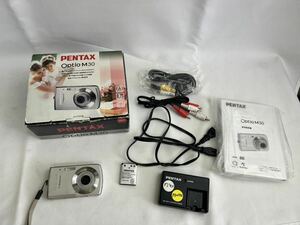 (FU) компактный цифровой фотоаппарат цифровая камера PENTAX Pentax M30 рабочее состояние подтверждено аккумулятор имеется зарядное устройство с коробкой камера 