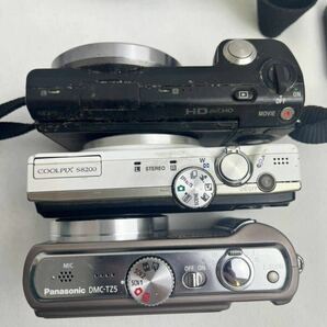 (H)カメラ デジカメ まとめ売り SONYソニー Nikon ニコン クールピクス ルミックス Panasonic パナソニック NEX-5 S8200 DMC-TZ5の画像3