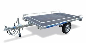 SUNTREXサントレックスTD02ZWT　マルチトレーラー　最大積載量350ｋｇ　チェーンブレーキ　ウッドフロア