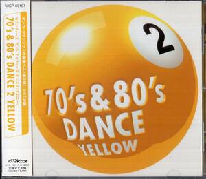 即：「 70's&80's DANCE 2 YELLOW・・ 往年のディスコ・ヒット満載 」CD/帯付