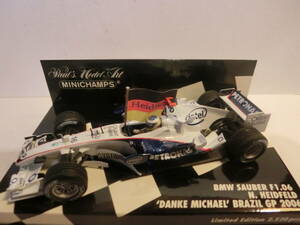 PMA 1/43 BMW ザウバー F1 06 ＃16 ニック・ハイドフェルド 2006 ブラジルGP ＊Danke Michael仕様 ＊おまけ付 ＊美品 ＊送料300円～ Sauber