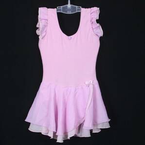 U8356★NARU レオタード バレエ 衣装 スカート フリル かわいい 145サイズ 女子 薄紫 器械体操 新体操 ダンス 競技 エアロビの画像1