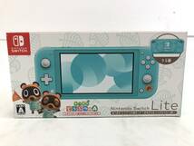 GH240425-01K/ 未使用 Nintendo Switch Lite あつまれ どうぶつの森セット～まめきち＆つぶきちアロハ柄～ニンテンドースイッチライト 本体_画像1