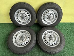 バリ山165/80R13 94/93N LT 2023年ノーマルグッドイヤー 4本セット ライトエース/タウンエース S402M系純正5穴PCD114.3ET+50 13×5Jハブ60