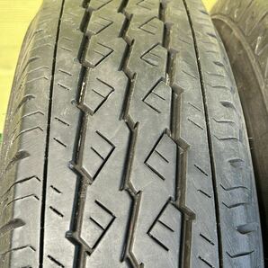 195/80R15 107/105L LT 2021年ノーマル ブリヂストン 200系ハイエース純正スチール刻印HS 6穴PCD139.7 ET+35 15×6J ハブ106mmの画像9