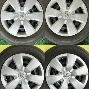 165/70R14 2021年ノーマル ヨコハマ BluEarth ４本セット トヨタ純正スチールDK 4穴 14×5J ET+39 PCD100 ハブ径54mm夏タイヤの画像9