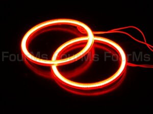  surface luminescence COB lighting ring with cover 105mm SMD126 ream red 2 ps 