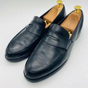 【希少】Crockett&Jones クロケットアンドジョーンズ ポールスミス別注 コインローファー 黒 ブラック 26cm オーセンティック 紳士靴