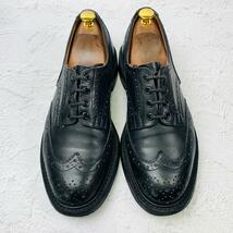 【外観良品】Tricker's トリッカーズ バートン カントリー ワーク 黒 ブラック 8-5 5633 26.5cm アイレット ビンテージ ワークシューズ_画像2