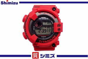 1 иена [Casio] Красивые продукты работы Casio Frogman 2000 Titanium DW-8200 Кварц мужские часы G-Shock Red/Red ◆