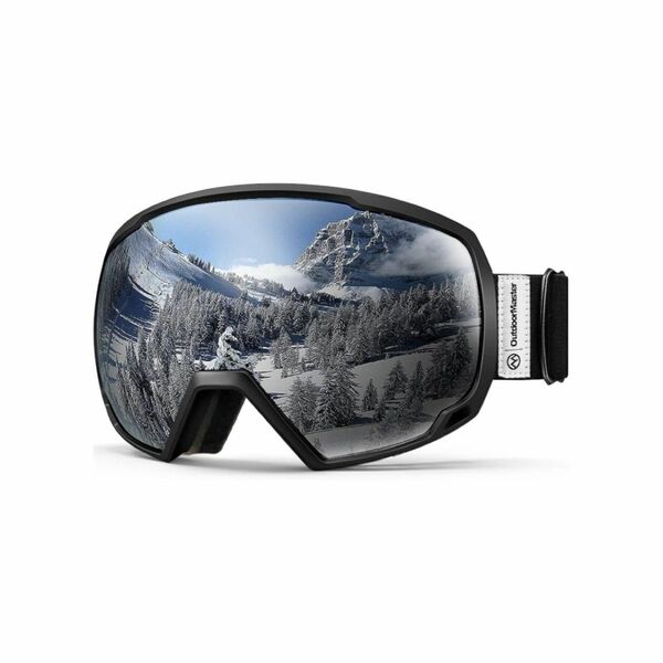 OutdoorMaster スキーゴーグル 両層レンズ UV紫外線カット メガネ対応 曇り止め 180°広視野 男女兼用