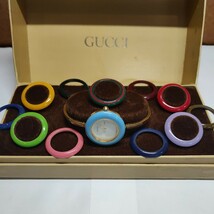 外観良品１円〜人気 GUCCI グッチ チェンジベゼル11/12.2 QZ 腕時計 替えベゼル12 ゴールド Qz クォーツ_画像1