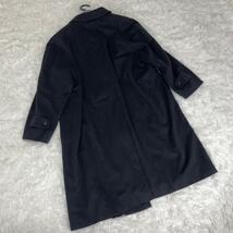 【希少サイズ 美品】アクアスキュータム カシミア100% マキシ ステンカラーコート 比翼 XL相当 Aquascutum cashmere coat 匿_画像6