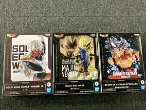 新品未開封 ドラゴンボール プライズフィギュア 3点セット #一番くじ #the出陣ジース #ヒストリーボックス魔人ベジータ #孫悟空 