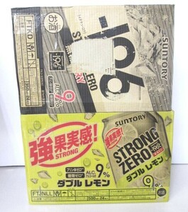 ■未使用■サントリー チューハイ -196℃ ストロングゼロ ALC.9% 350ml 無糖ドライ 500ml ダブルレモン 計48缶■