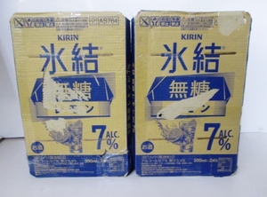 ■未使用①■キリン 氷結　無糖レモン ALC.7% 350ml・500ml 計48缶■ 