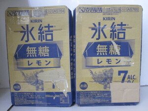 ■未使用■キリン 氷結　無糖レモン ALC.7% 350ml・500ml 計48缶■　