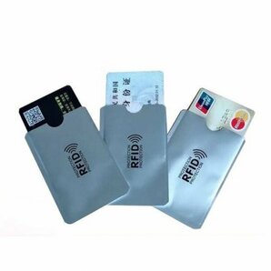 スキミング防止 カードケース 5枚 スリーブ 磁気シールド カバー 磁気遮断の画像5