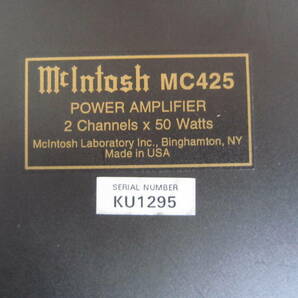 McIntosh MC425 マッキントッシュ パワーアンプ MC425の画像7