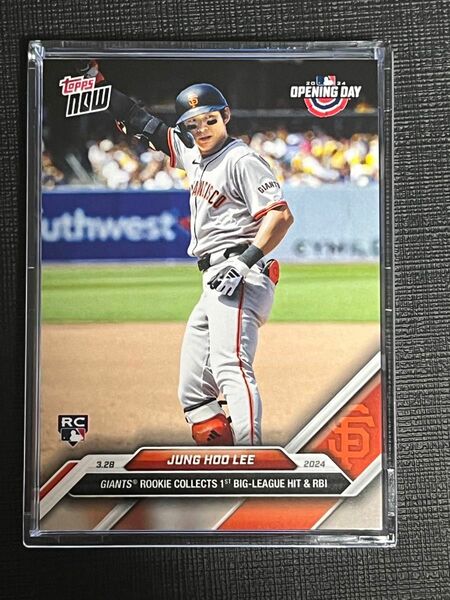 2024 Topps Now Jung Hoo Lee MLB 1st Hits イ・ジョンフ MLBデビュー 初ヒット RC 