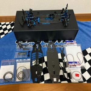 タミヤ TRF420 H2RDミッドコンバージョンノーマルシャーシ他予備部品付