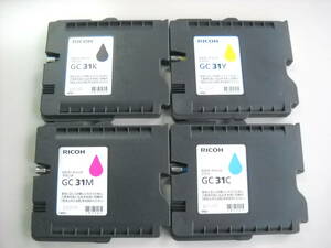 ■RICOH/リコ－/純正インクカートリッジ/GC31・４色（中古・ジャンク）/IPSiO GX e7700/e5500/e3300/e2600■