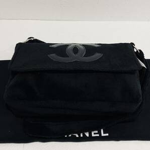 CHANEL ★ 新品 未使用 シャネル ショルダー バッグ 斜め掛け ショルダーバッグ 黒の画像4