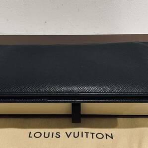 LOUIS VUITTON ★ 極上美品 ルイヴィトン タイガ 黒 ブラック 長財布 メンズ 小銭入れ有り プラザの画像8